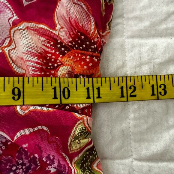 Jade Johnny Was Top Womens Small Pink Gloriana Mesh Tee Fitted Feminine Coquette - Picture 11 of 14